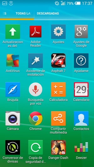 Desplácese y seleccione Ajustes
