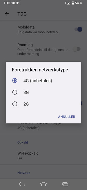 Vælg din foretrukne mulighed