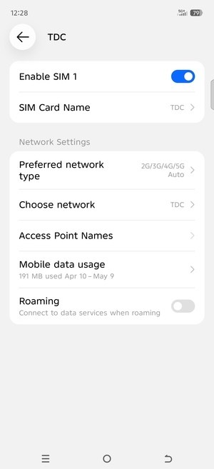 Select Access Point Names
