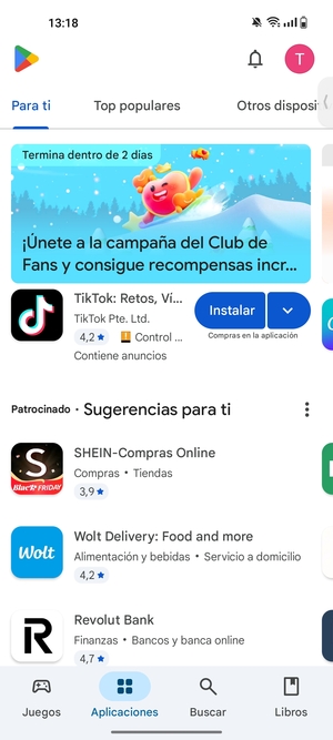 Seleccione Buscar