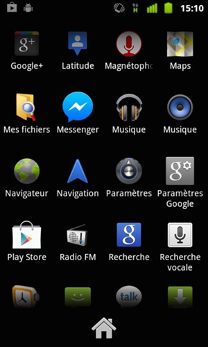 Faites défiler et sélectionnez Paramètres