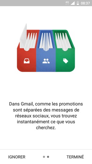 Sélectionnez TERMINÉ