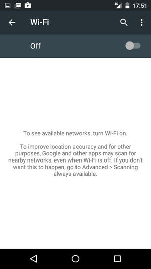 Turn on Wi-Fi