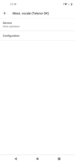 Sélectionnez Configuration