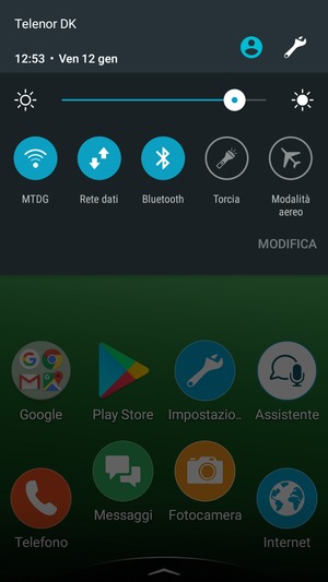 Disattiva Wi-Fi e Bluetooth