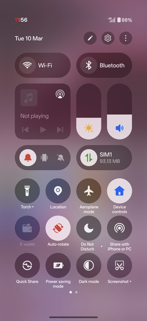 Select Power saving mode