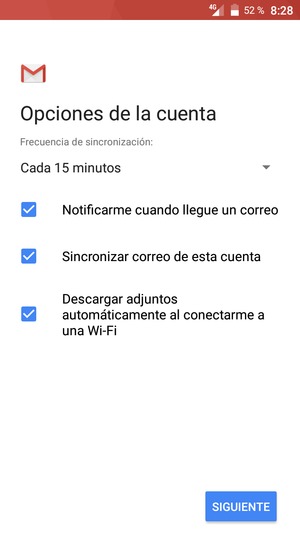 Seleccione SIGUIENTE