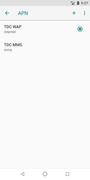 Sélectionnez le bouton du Menu