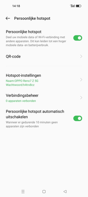 Uw telefoon is nu geïnstalleerd voor gebruik als modem