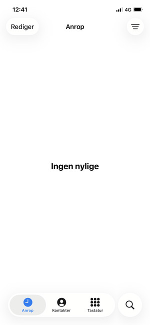 Velg menyknappen