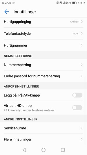 Bla til og velg Flere innstillinger