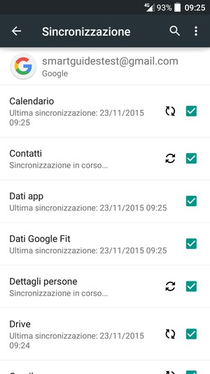 Le tue informazioni verranno sincronizzate