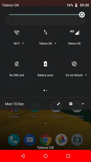 Turn Battery saver on
