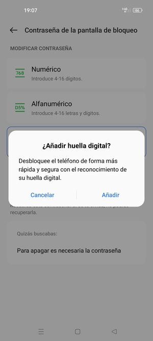 Seleccione la opción deseada