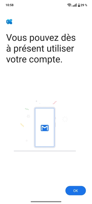 Sélectionnez OK