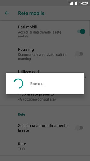 Attendi il completamento della ricerca