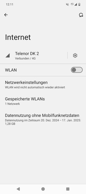 Schalten Sie WLAN ein