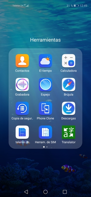 Seleccione Contactos