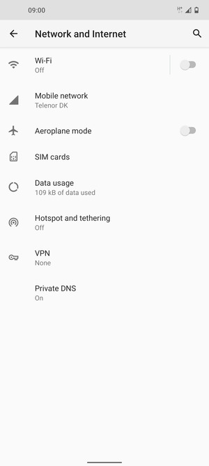 Select Hotspot & tethering