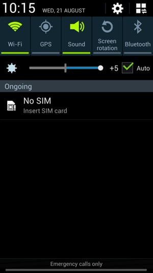Check the Auto brightness checkbox