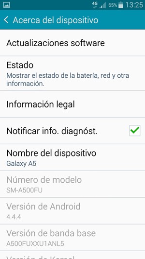 Seleccione Actualizaciones software