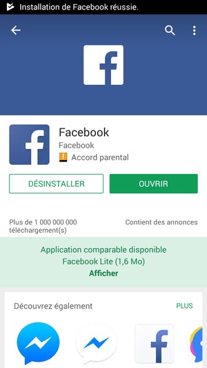 Sélectionnez OUVRIR