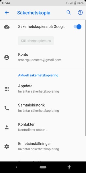Välj Konto