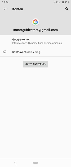 Wählen Sie Kontosynchronisierung