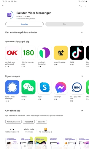 Afvent at installeringen er afsluttet