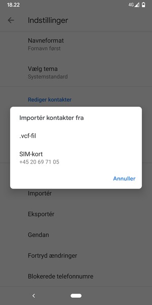 Vælg SIM-kort