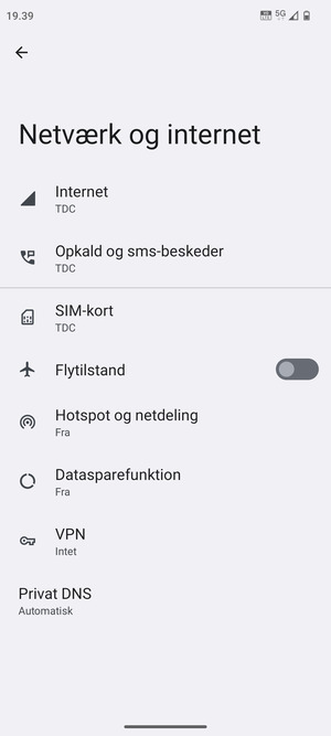 Vælg SIM-kort