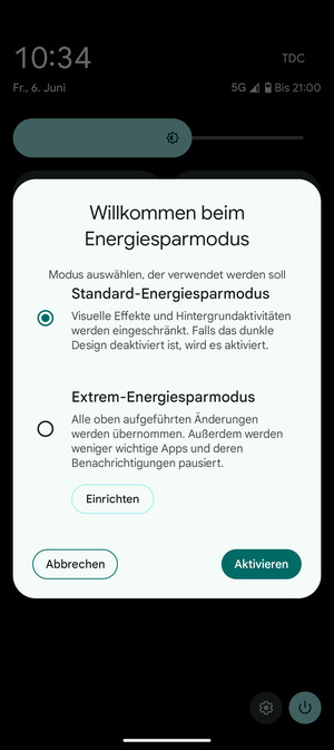 Wählen Sie Aktivieren