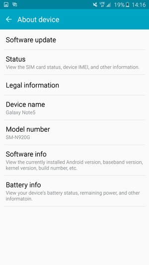 Select Software update