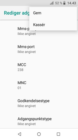 Vælg Gem