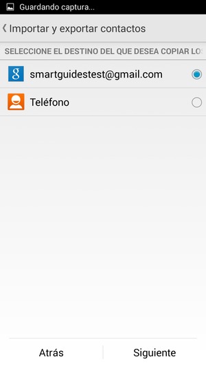 Seleccione su cuenta de Google y seleccione Siguiente