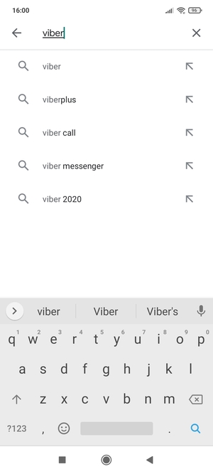 Enter the app name and select Search