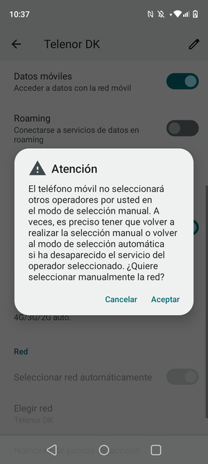 Seleccione ACEPTAR