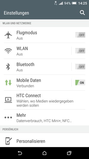 Wählen Sie WLAN