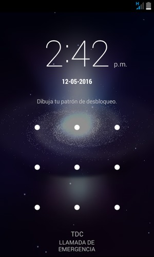 El teléfono ha sido asegurado con un bloqueo de pantalla