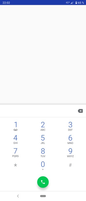 Appuyez longuement sur le numéro 1