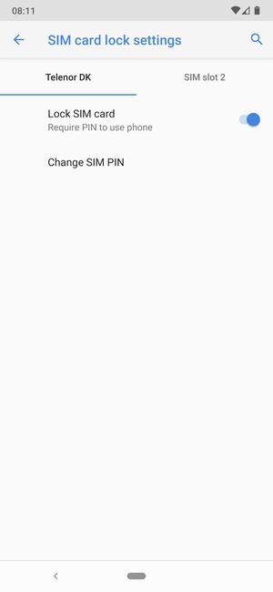 Select Public and Change SIM PIN