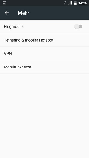 Wählen Sie Mobilfunknetze