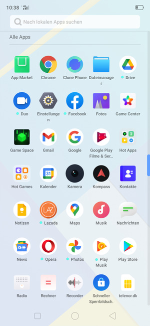 Wählen Sie Einstellungen