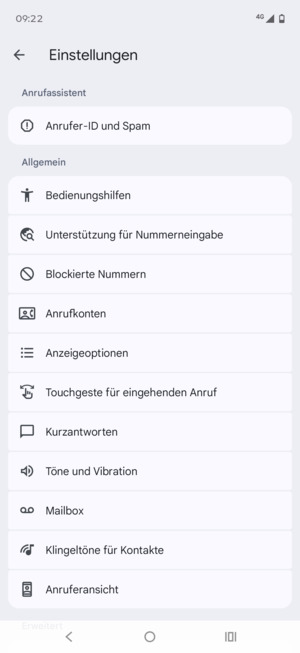 Wählen Sie Mailbox