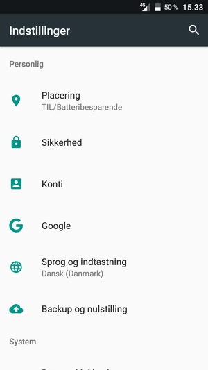 Vælg Placering