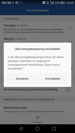 Selecteer Inschakelen