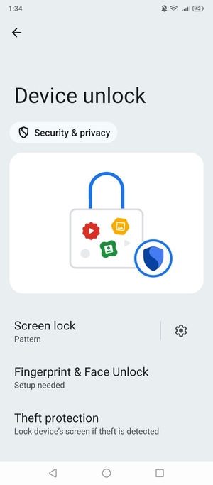 Your phone is now secure with a screen lock