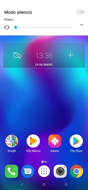Continúe presionando para el modo de vibración, el cual es aprobado con una vibración corta