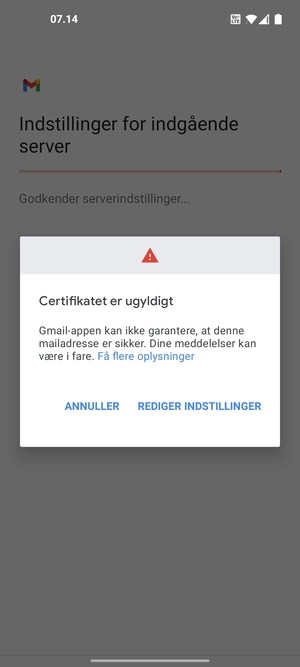 Vælg REDIGER INDSTILLINGER