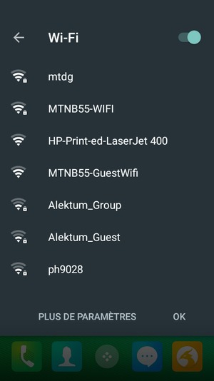 Désactiver le Wi-Fi